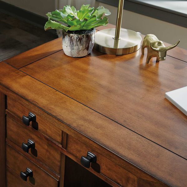 Tahoe Brown Executive Desk with Drawers, image 4