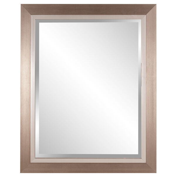 Brushed Silver Rectangle Mirror, image 1