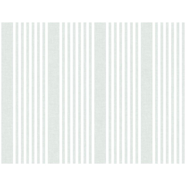Stripes Resource Library Green French Linen Stripe Wallpaper, image 1