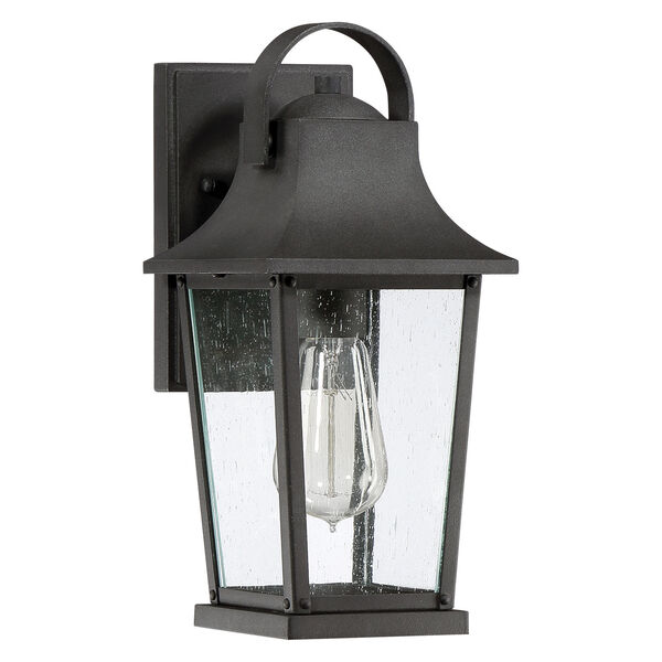 Galveston Mottled Black 13-Inch One-Light Outdoor Wall Sconce, image 2