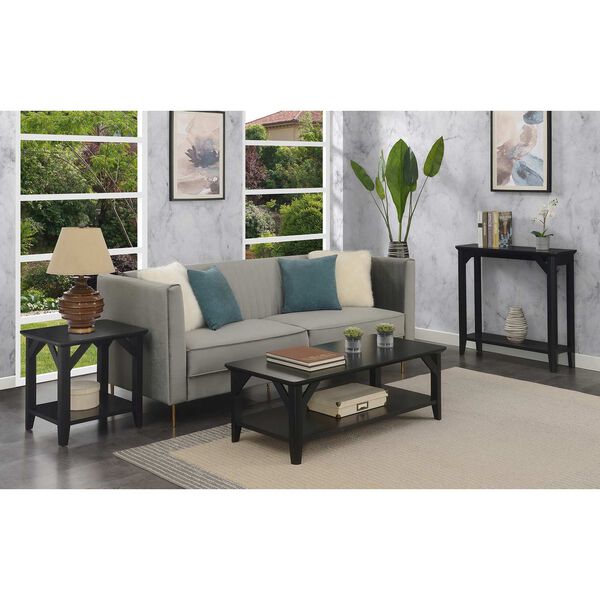 Black End Table with Shelf, image 6