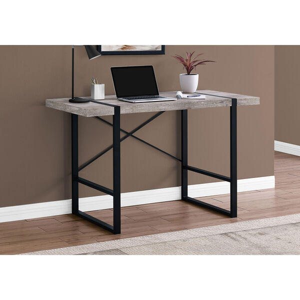 Taupe 49-Inch Computer Desk, image 2