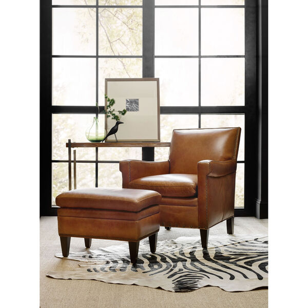 Jilian Brown Leather Club Chair, image 3