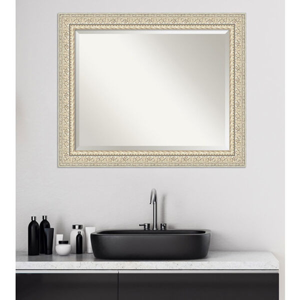 Fair Baroque Cream 34-Inch Bathroom Wall Mirror, image 6
