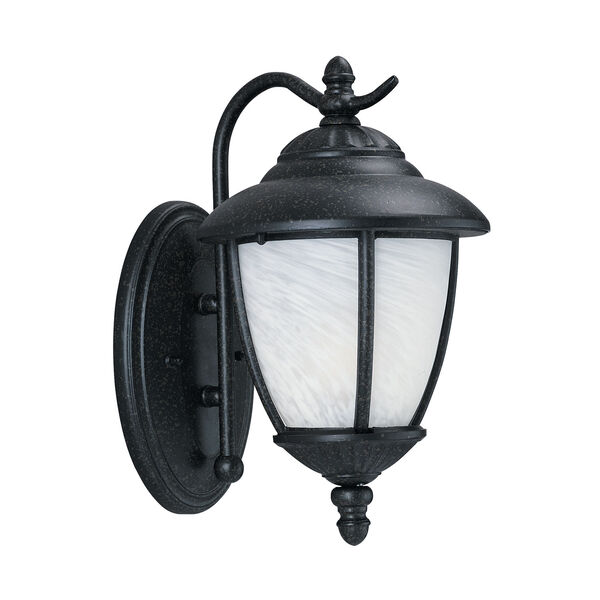 Yorktown Forged Iron Energy Star Eight-Inch LED Outdoor Wall Lantern, image 1