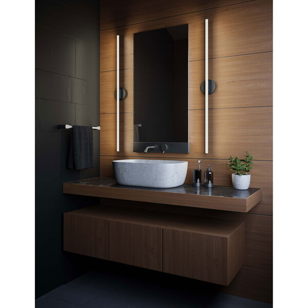 Fino Satin Black 40-Inch LED Bath Bar, image 2