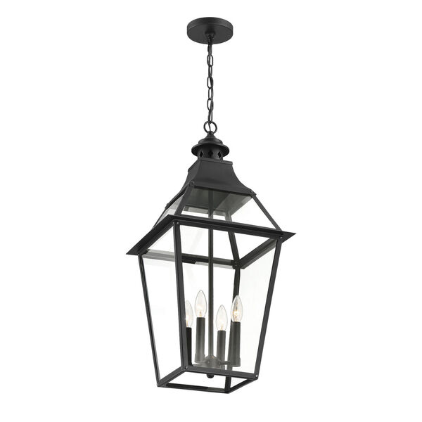 Jackson Black and Gold Highlighted Four-Light Outdoor Pendant, image 5