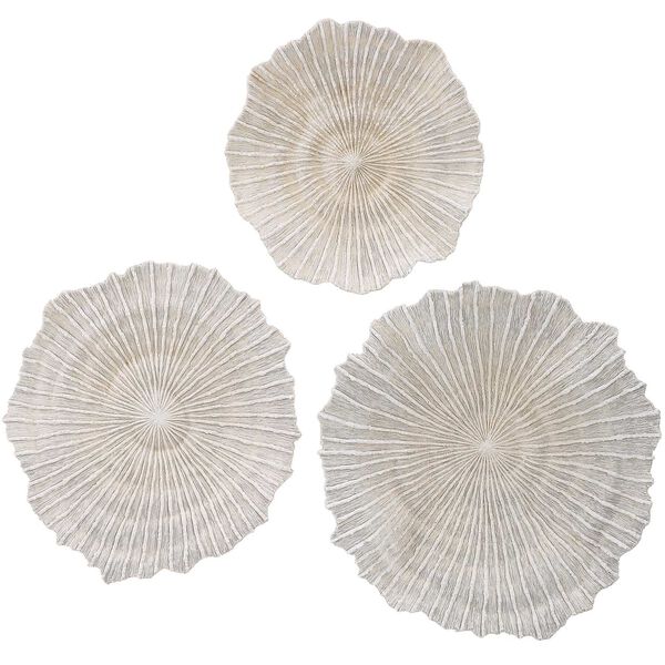 Ocean Gems Ivory and Tan Coral Wall Decor, Set of 3, image 5