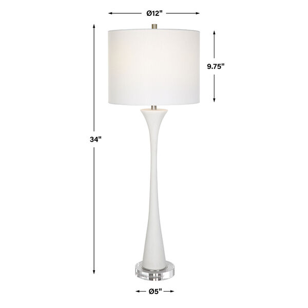 Fountain White One-Light Table Lamp, image 3