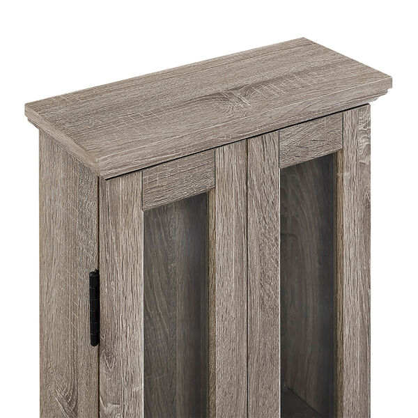 41-inch Wood Media Cabinet - Driftwood, image 2
