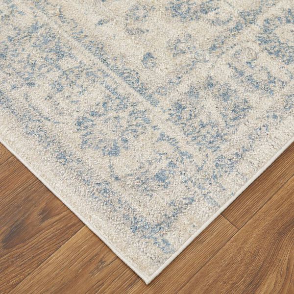 Camellia Casual Floral Botanical Ivory Blue Rectangular 4 Ft. 3 In. x 6 Ft. 3 In. Area Rug, image 6