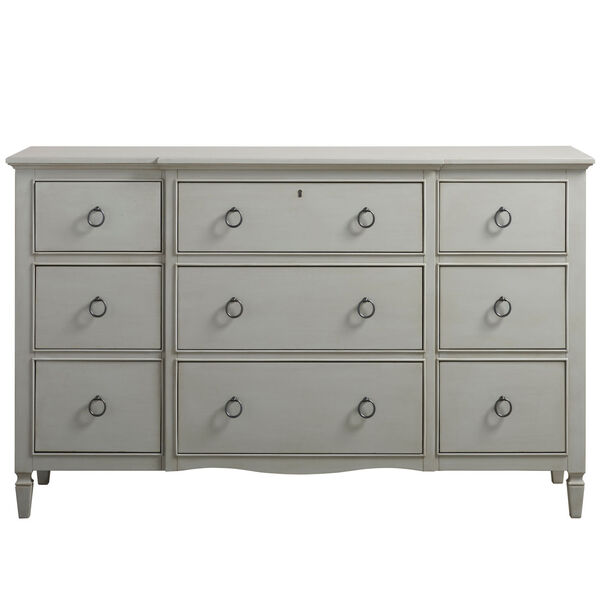 Summer Hill French Gray Nine-Drawer Dresser, image 1