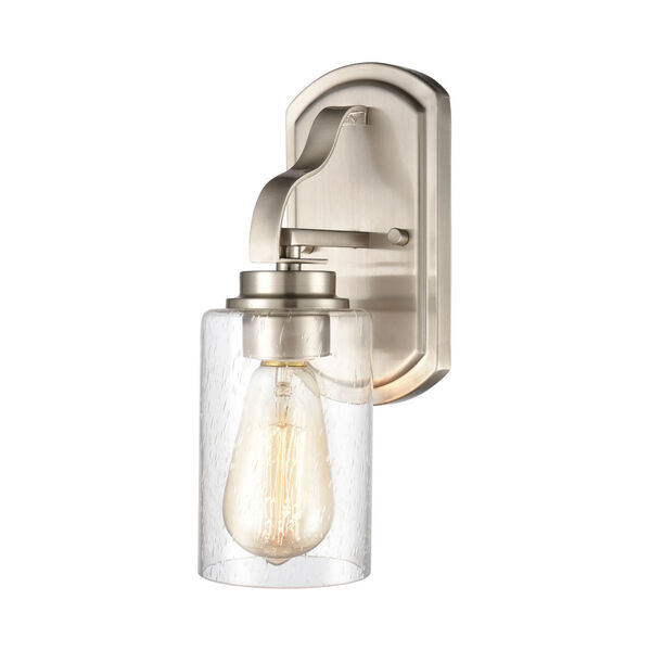 Market Square Silver Brushed Nickel One-Light Wall Sconce, image 2