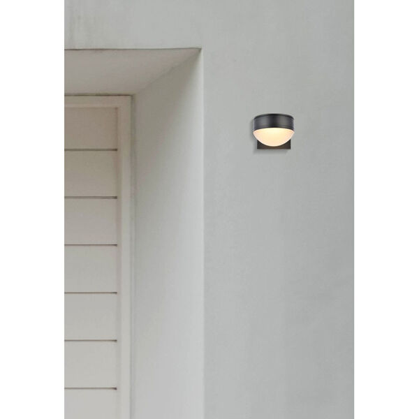 Raine Black 340 Lumens Eight-Light LED Outdoor Wall Sconce, image 6