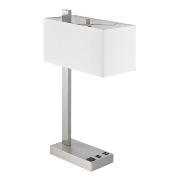 Drancy Brushed Steel One-Light Desk Lamp, image 5