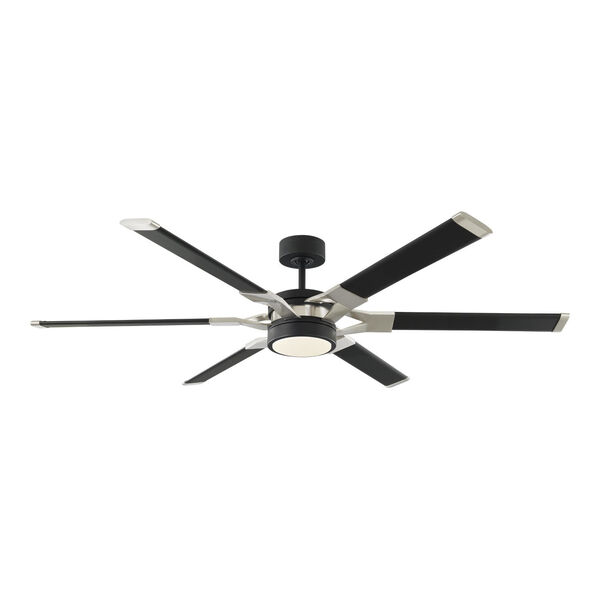 Loft Midnight Black 62-Inch LED Indoor Outdoor Ceiling Fan, image 1