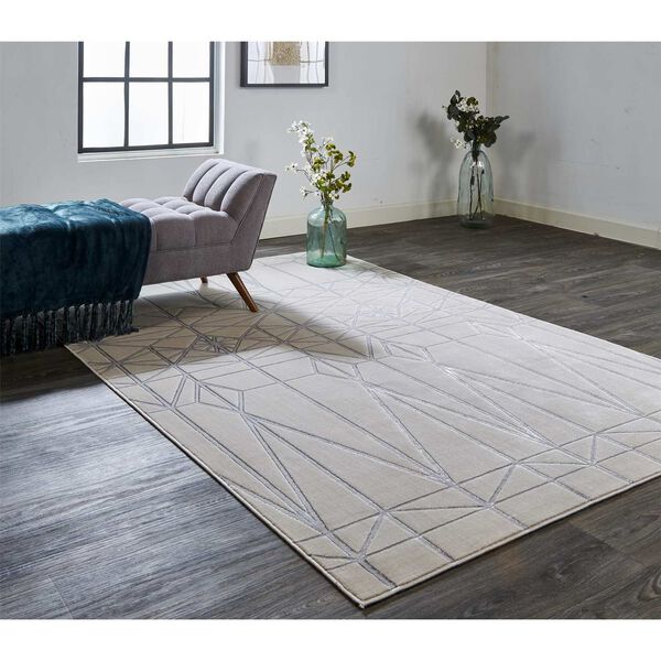 Micah White Silver Gray Area Rug, image 3