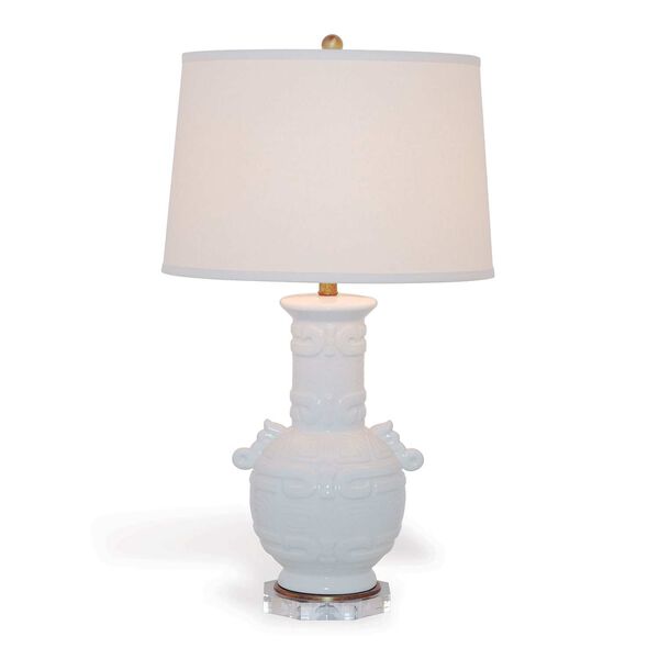 Dynasty White One-Light Table Lamp, image 1