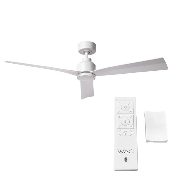 Clean Matte White 52-Inch Ceiling Fan, image 3