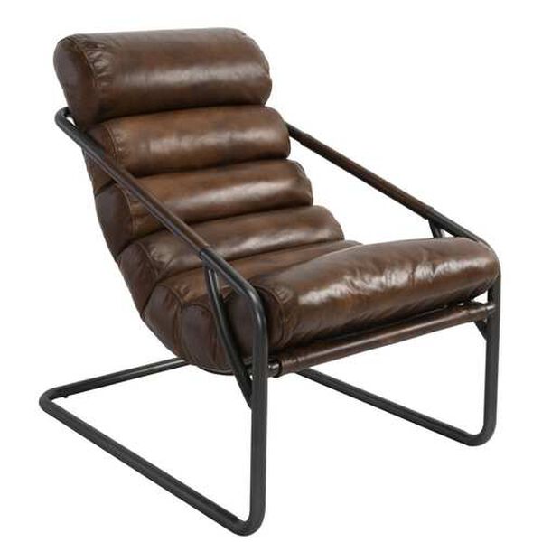 Jamia Brown and Black Accent Chair, image 3