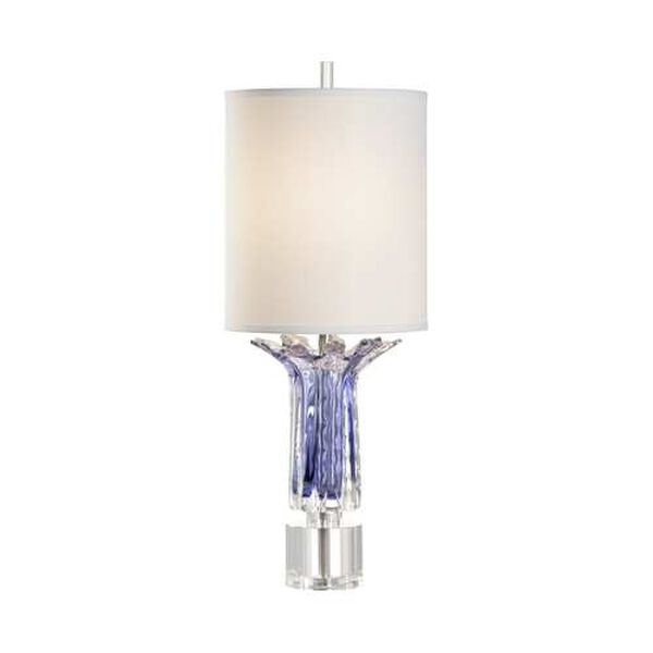 Clear and Lilac One-Light Lady Table Lamp, image 1