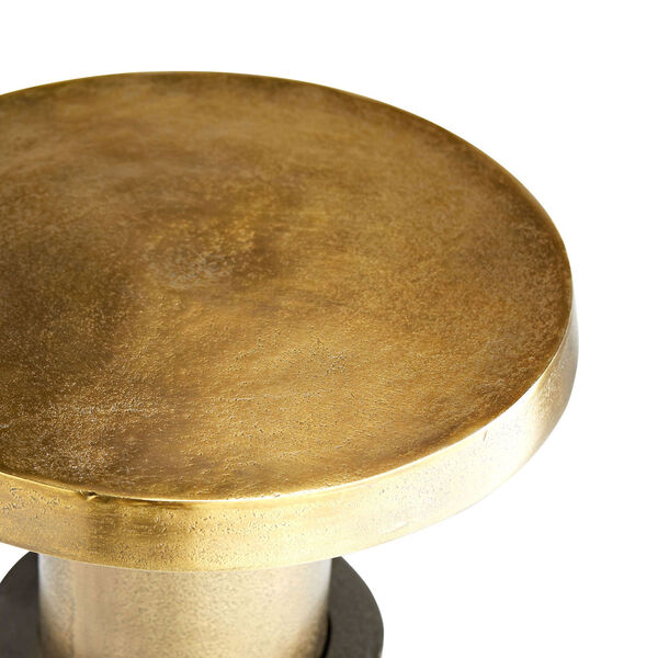 Inara Antique Brass Accent Table, image 2