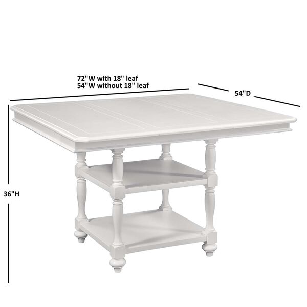 Eggshell White Cottage Traditions Gathering Height Table, image 4
