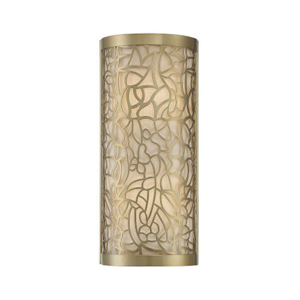 Kelly Burnished Brass Two-Light Wall Sconce, image 1