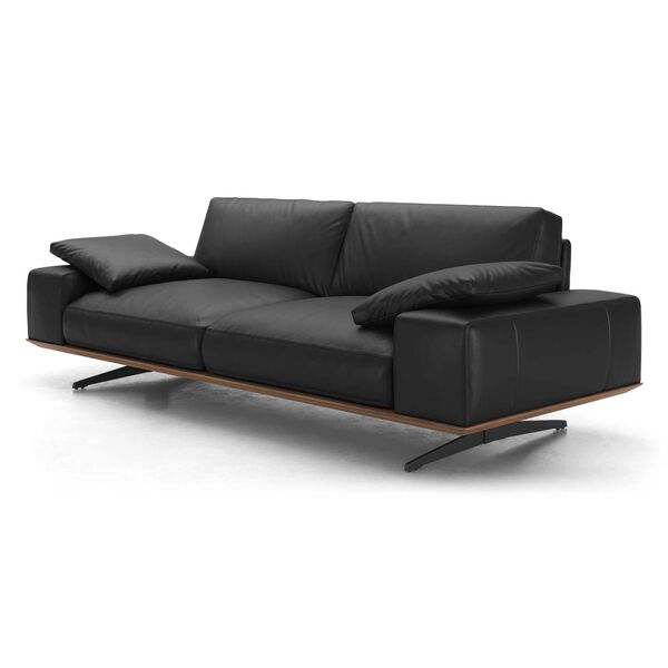 Blackwell Jet Black Leather Sofa, image 2