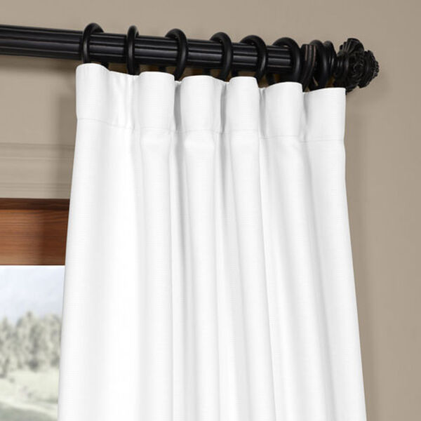 Chalk Off White 120 x 50 In. Blackout Curtain Single Panel, image 2