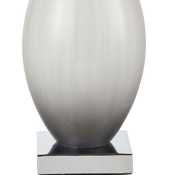 Blanco Grey Smoked Opal and Chrome One-Light Table Lamp, image 4