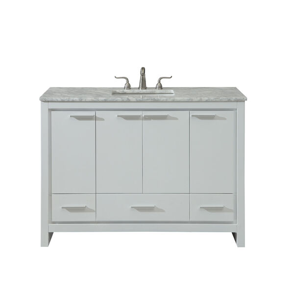 Filipo White 48-Inch Vanity Sink Set, image 1