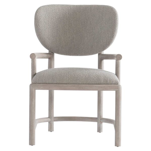 Trianon Light Gray and Natural Arm Chair, image 3