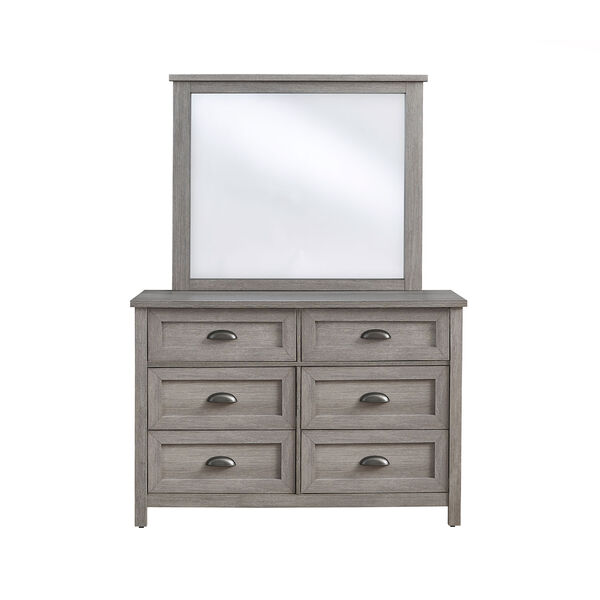 Madden Light Slate Gray Dresser with Mirror, image 1