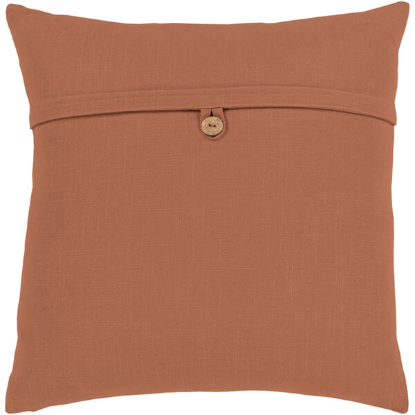 Penelope Camel 18 x 18 In. Throw Pillow with Feather Down Insert, image 1