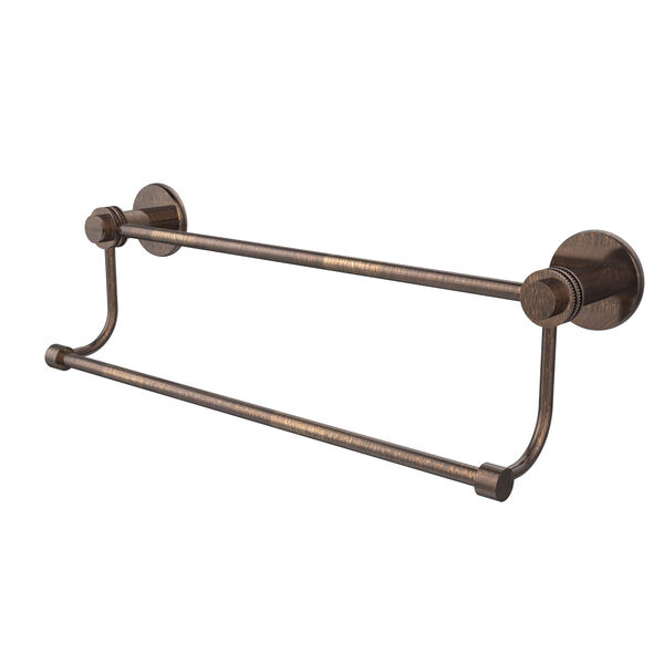 Mercury Collection 36 Inch Double Towel Bar with Dotted Accents, Venetian Bronze, image 1