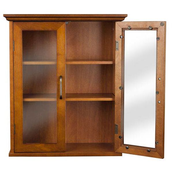 Avery Oak Wall Cabinet with Two-Doors, image 3
