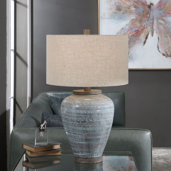 Pelia Aqua Blue Table Lamp, image 2