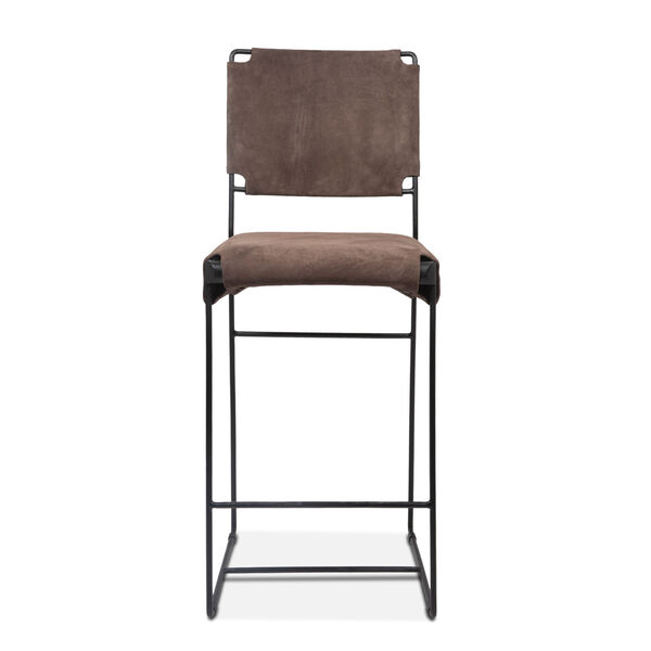Melbourne Dark Gray and Black Counter Chair, image 1