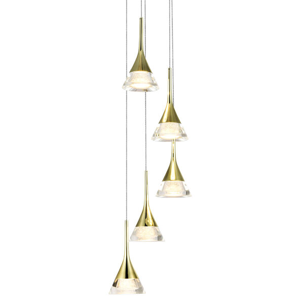 Amalfi Gold Integrated LED Chandelier, image 1