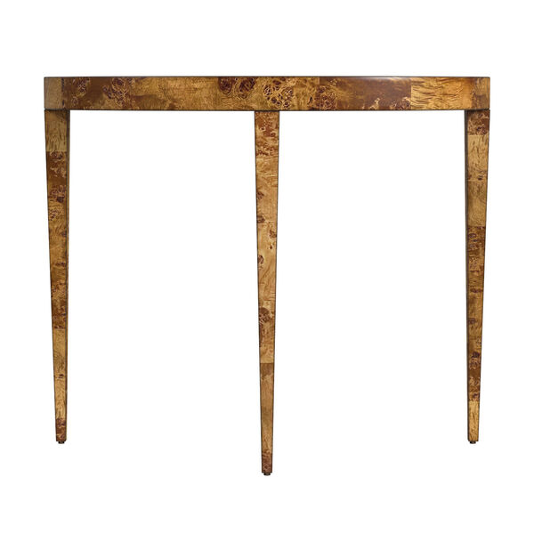 Ingrid Traditional Burl Console Table, image 4