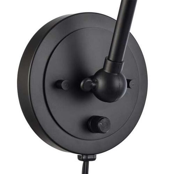 Albany Matte Black 16-Inch One-Light Swing Arm Sconce, image 6