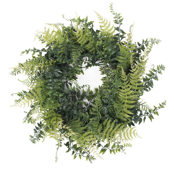 18 In. Buckler Fern and Grass Wreath, image 1