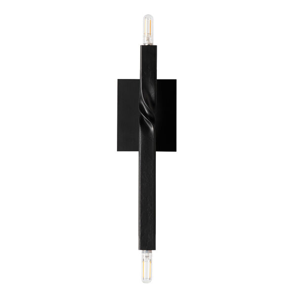 Helix Black Two-Light Wall Sconce, image 6