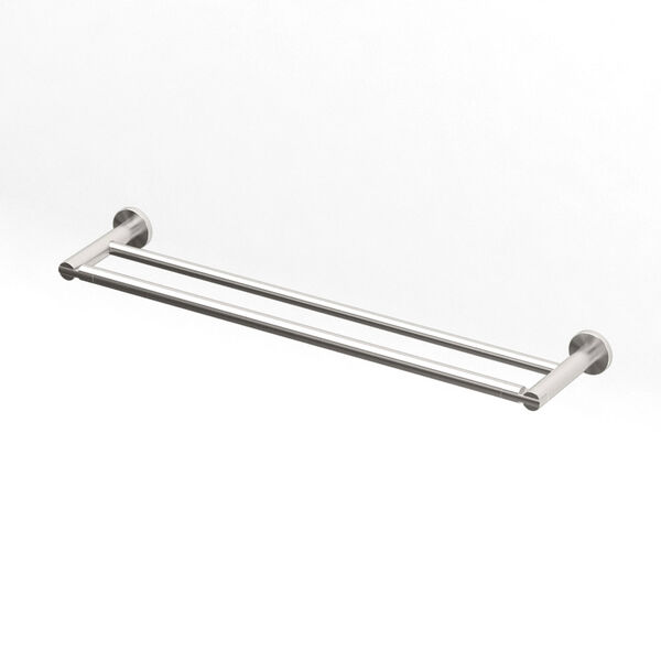 Channel Satin Nickel 24 Inch Double Towel Bar, image 1