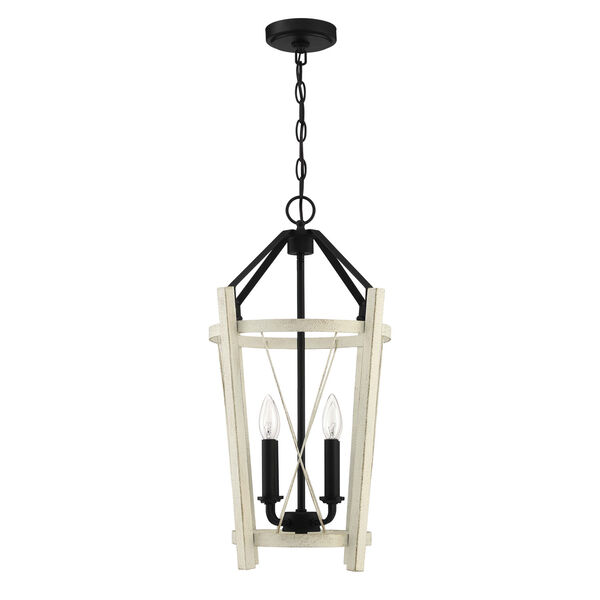 Suffolk Cottage White And Espresso 14-Inch Four-Light Pendant, image 4