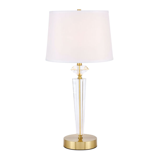 Annella Brushed Brass 14-Inch One-Light Table Lamp, image 1