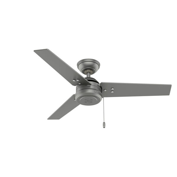 Cassius Matte Silver 44-Inch Outdoor Ceiling Fan, image 1