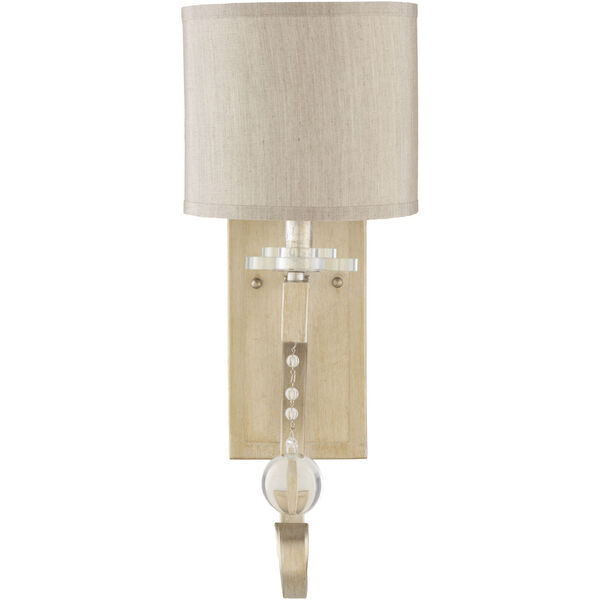 Medland Silver and Natural 9-Inch One-Light Wall Sconce, image 1