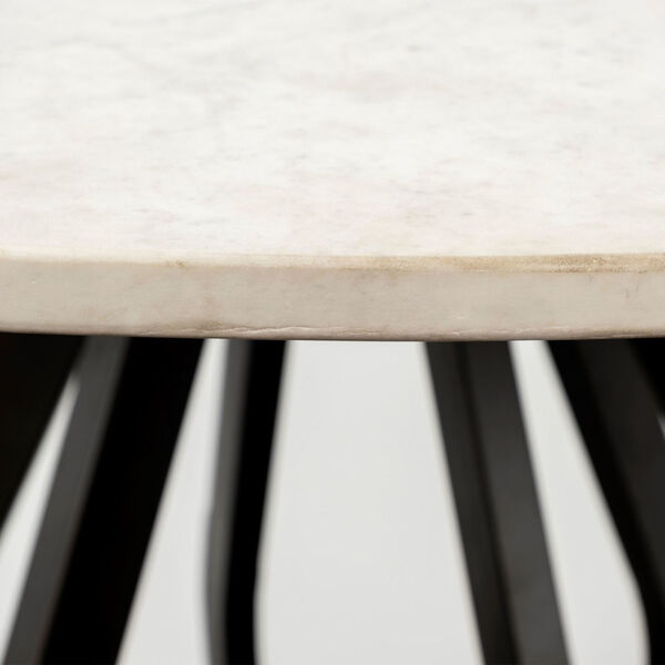 Laurent Black Round Marble Top Dining Table, image 3